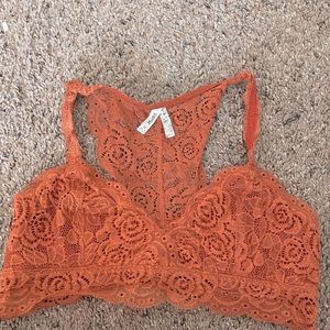 bralette from mudd, medium, orange
